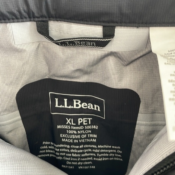 NWT L.L. Bean Women’s Black Tek O2 3 Layer Waterproof Snow Pants - Size XL Pet - Picture 4 of 5